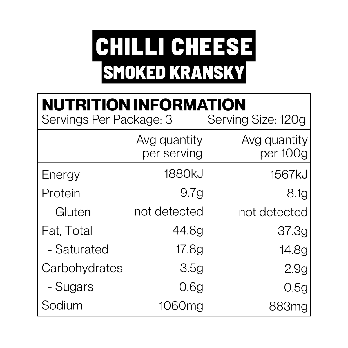 CHILLI CHEESE SMOKED KRANSKY