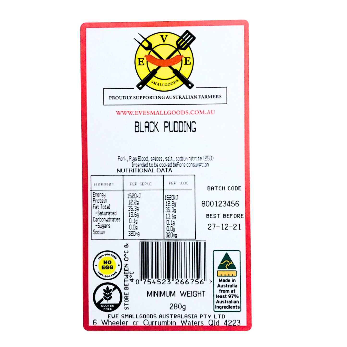 Black Pudding Sausage