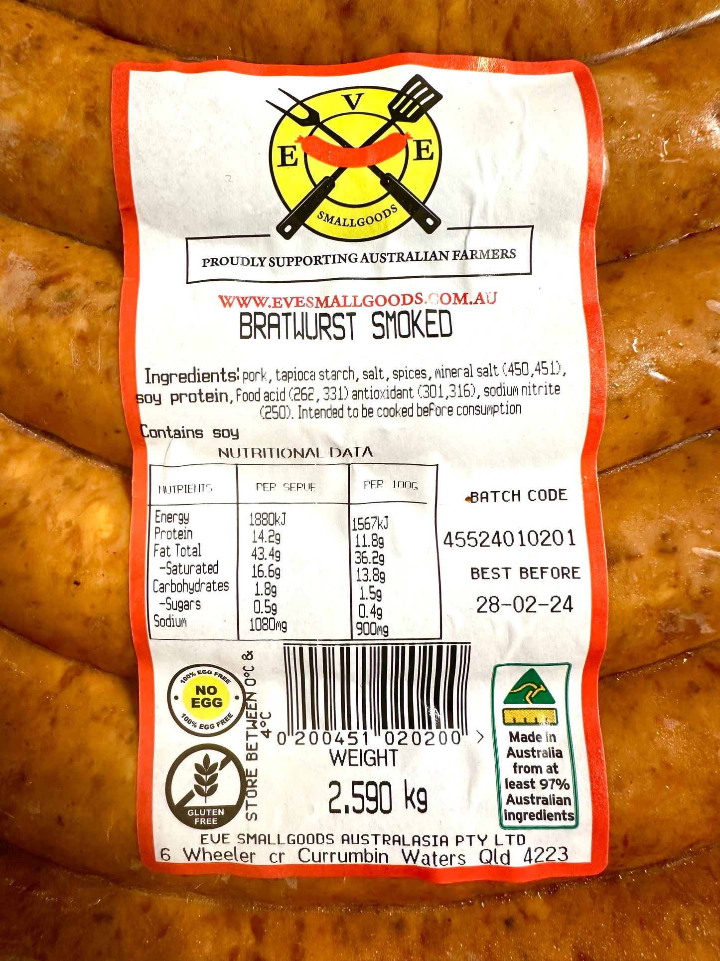 Bratwurst - Smoked Sausage