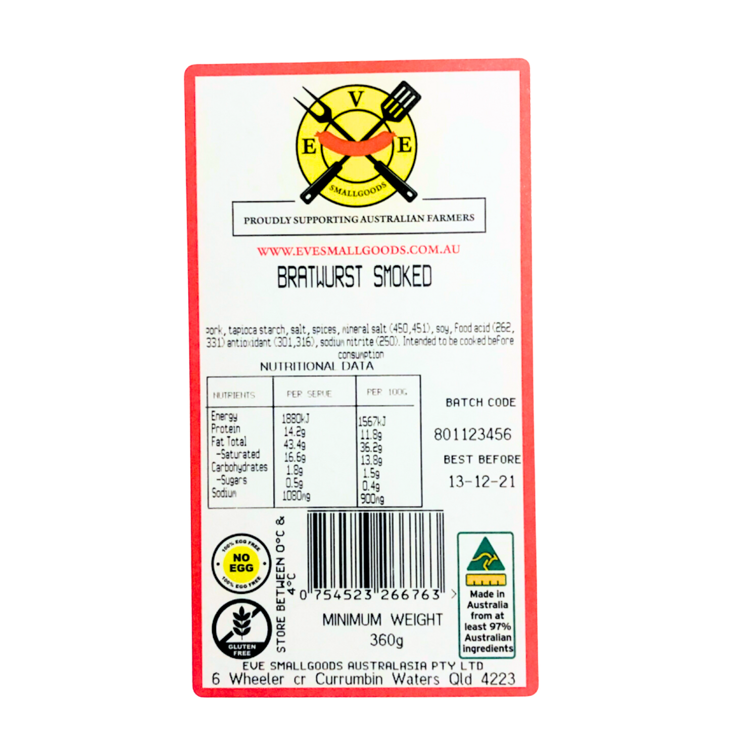 Bratwurst - Smoked Sausage