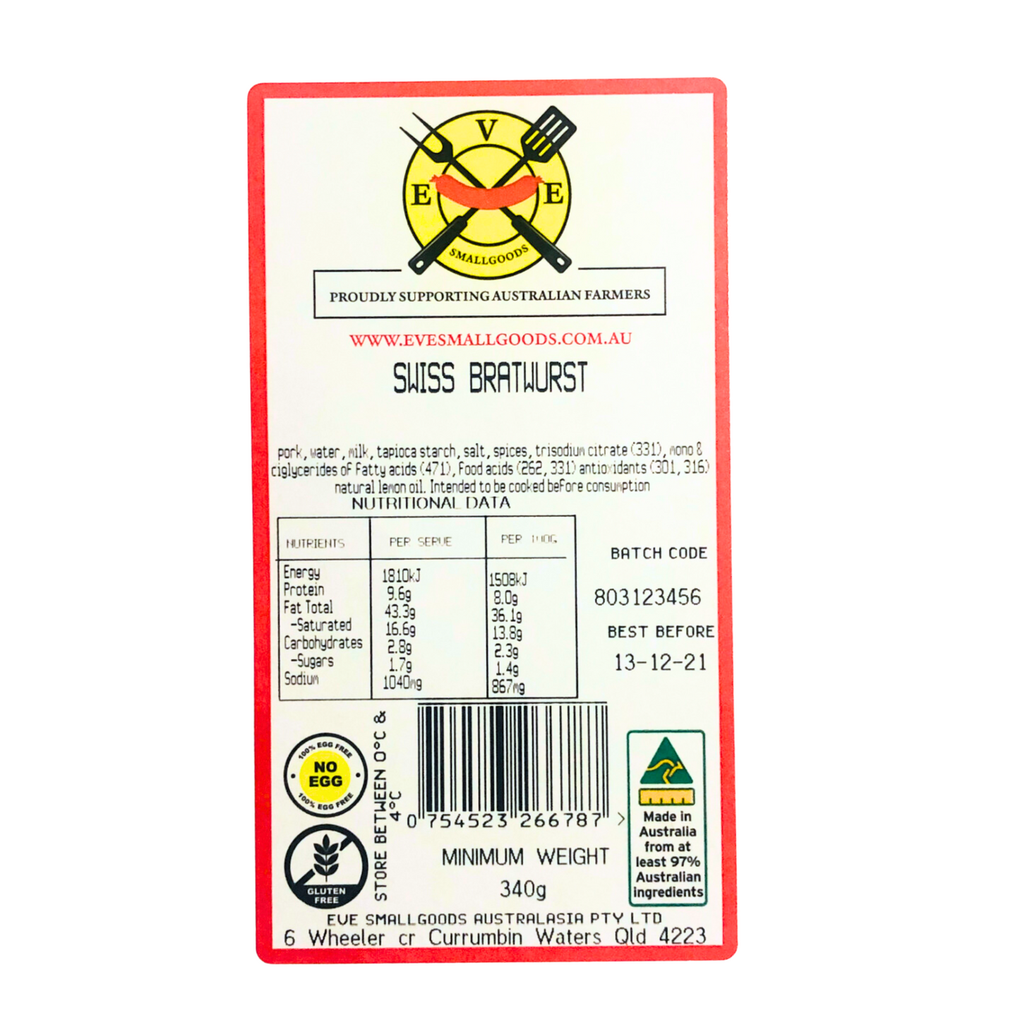 Bratwurst - Swiss Sausage