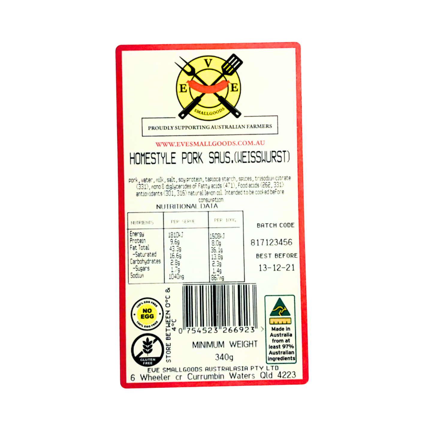Weisswurst Sausage