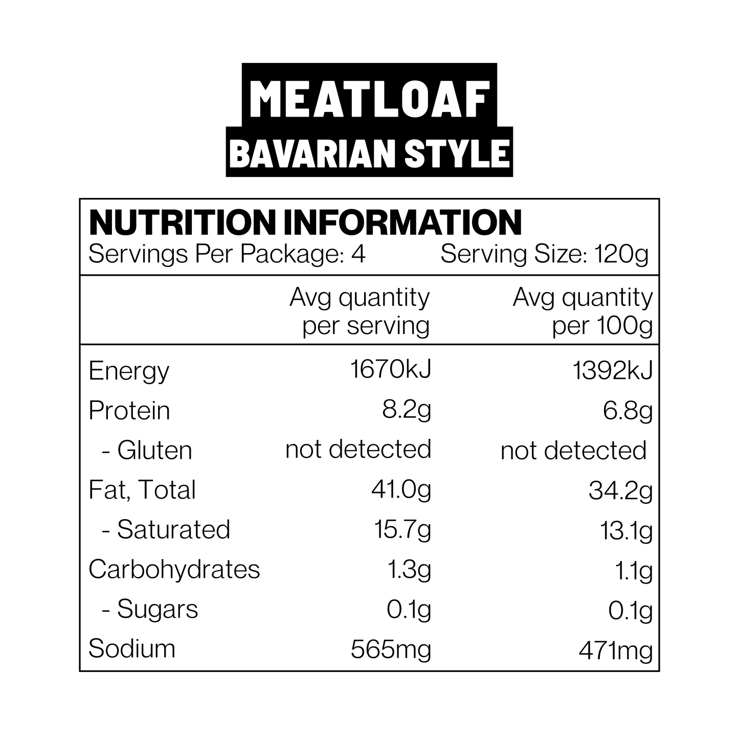Bavarian Style Meatloaf (455g)