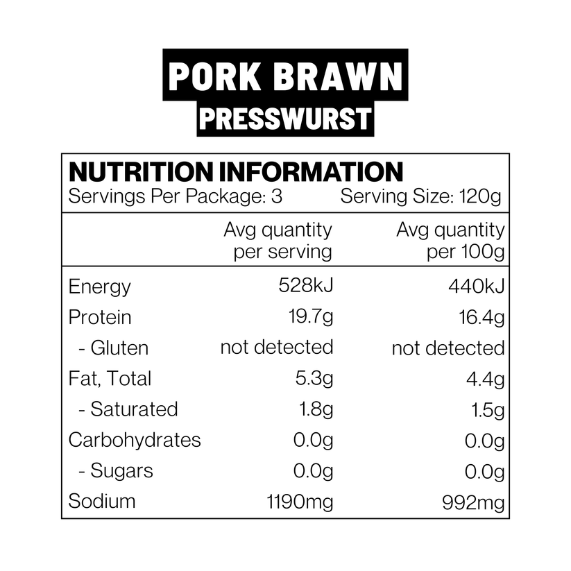 PORK BRAWN - 340g – Eve Smallgoods