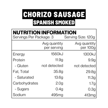 Chorizo - Spanish Smoked Sausage