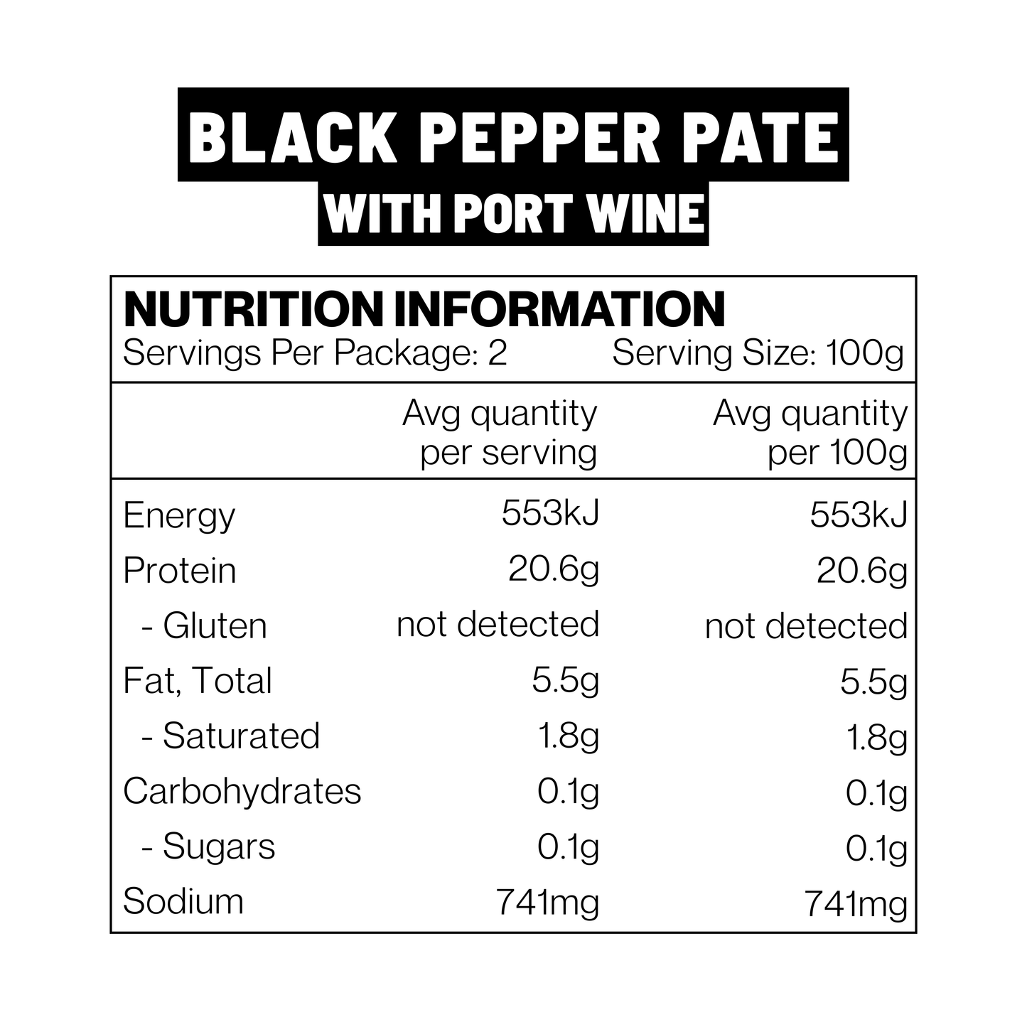 Black Pepper Pâté (195g)