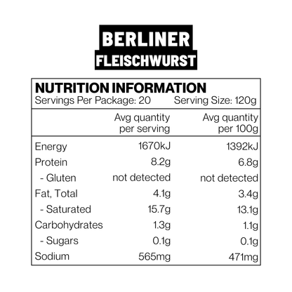 Berliner Fleischwurst (2.5kg)