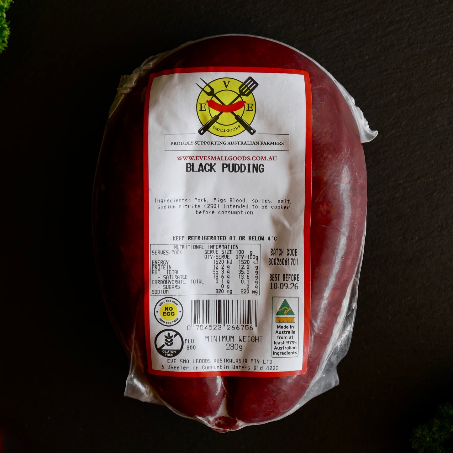 BLACK PUDDING SAUSAGE