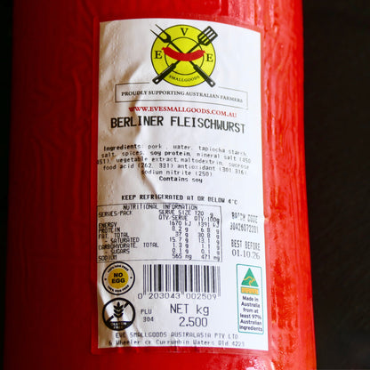BERLINER FLEISCHWURST - 2.5kg