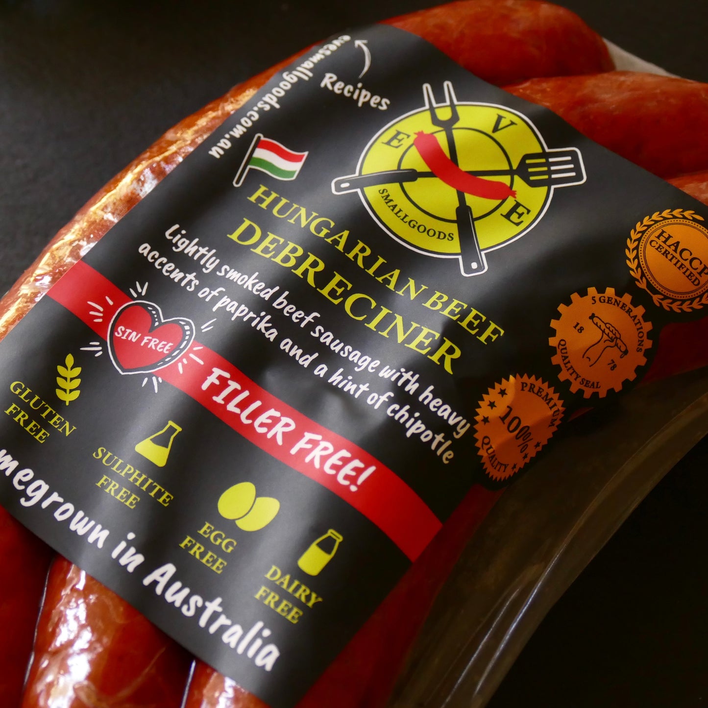HUNGARIAN DEBRECINER BEEF SAUSAGE