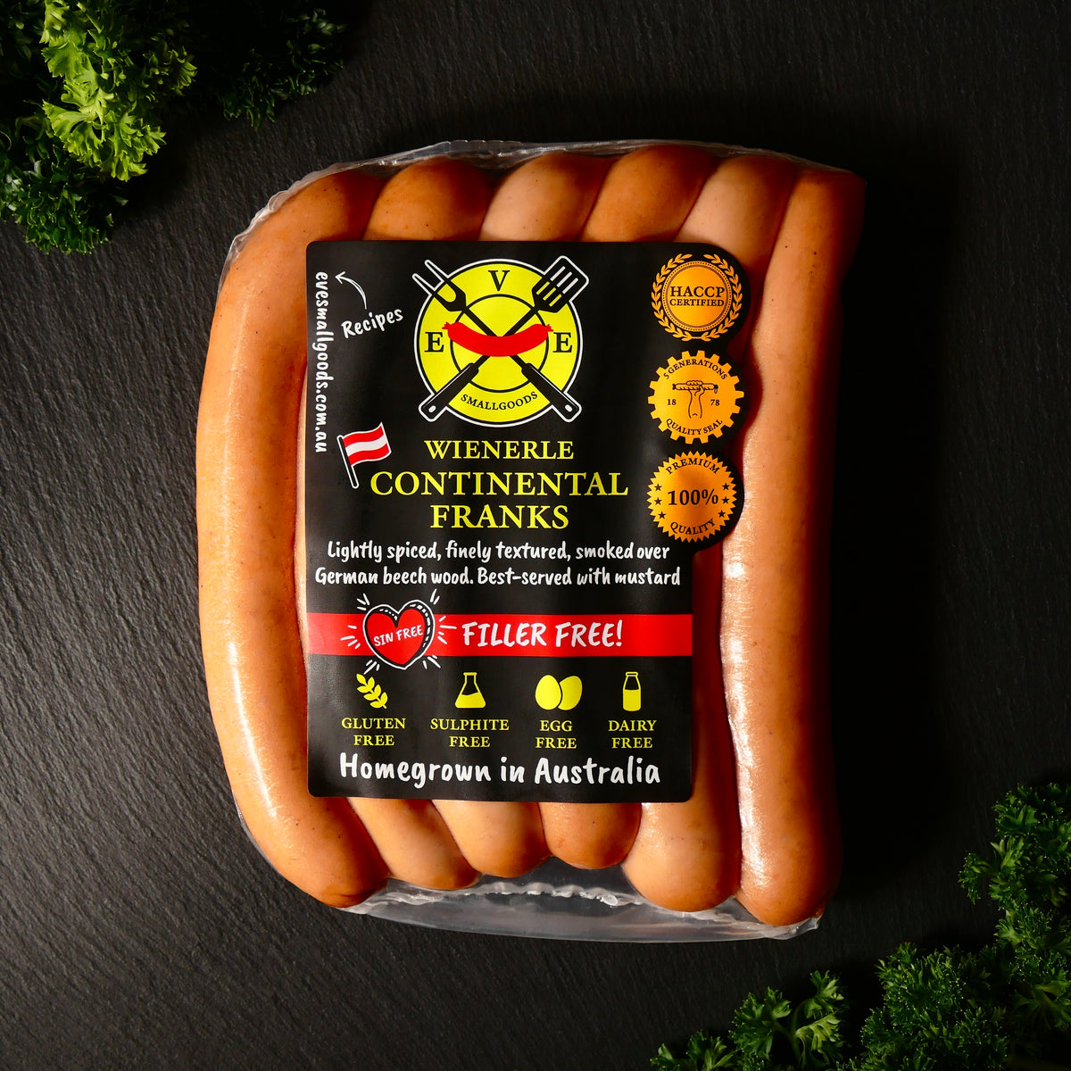 SMOKED CONTINENTAL FRANKS (WIENERLE)