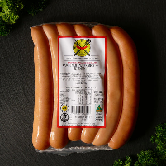 SMOKED CONTINENTAL FRANKS (WIENERLE)