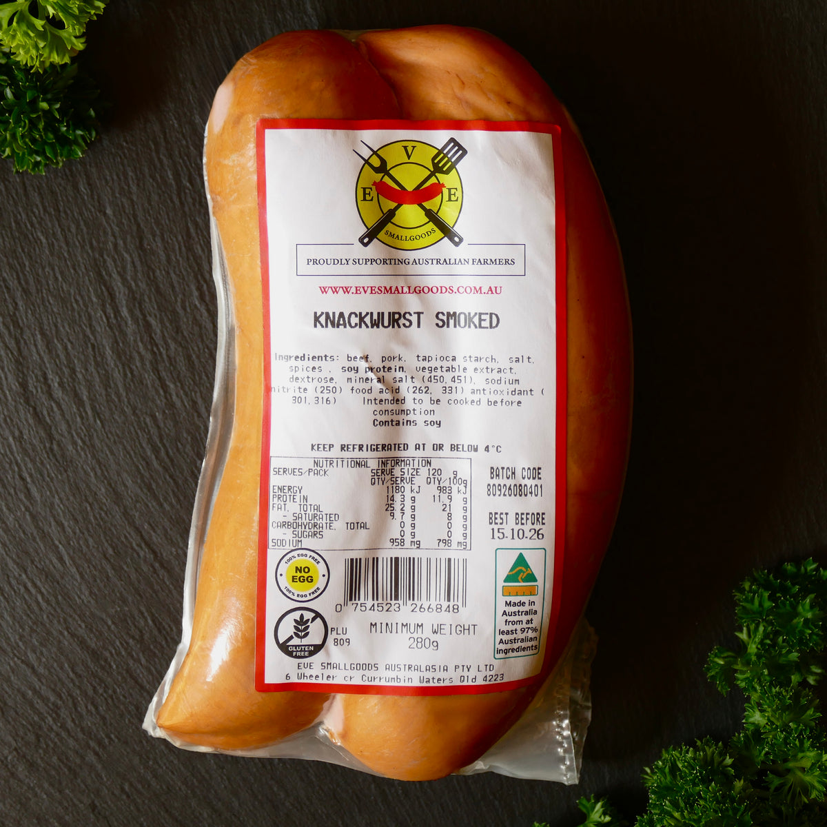 SMOKED KNACKWURST SAUSAGE