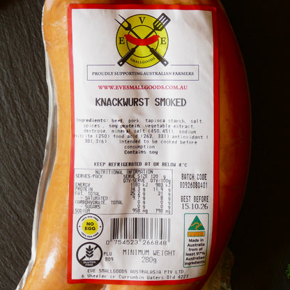 SMOKED KNACKWURST SAUSAGE