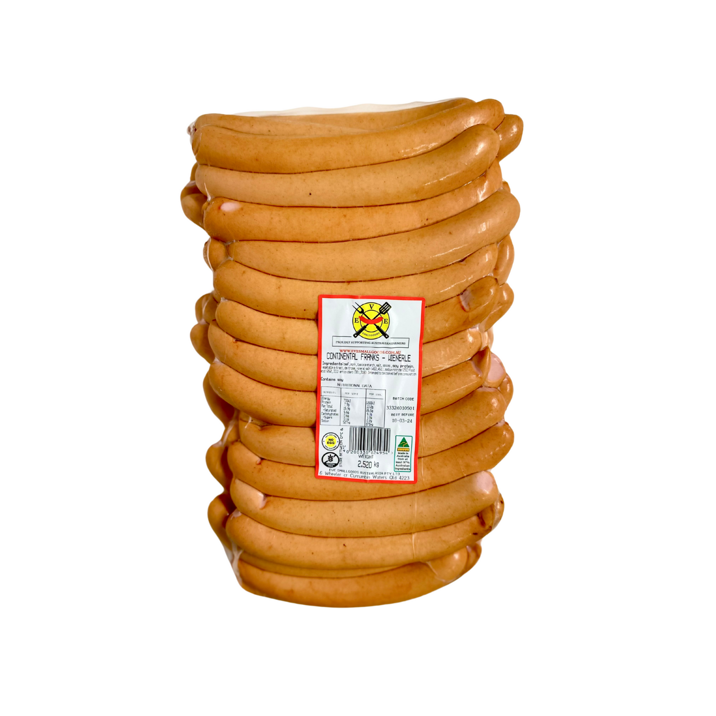 Continental Franks - Wienerle Smoked Sausages