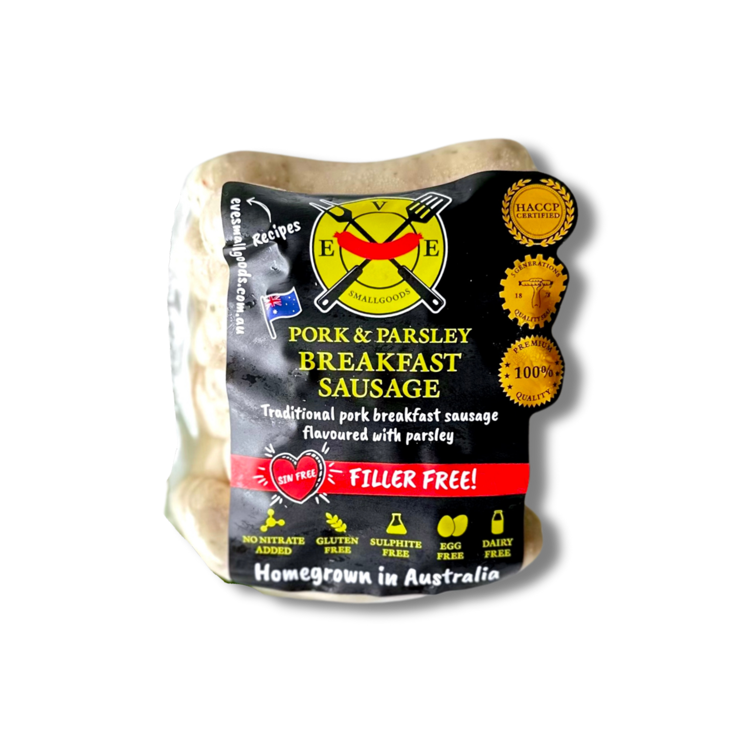 Aussie Pork And Parsley Breakfast Sausage