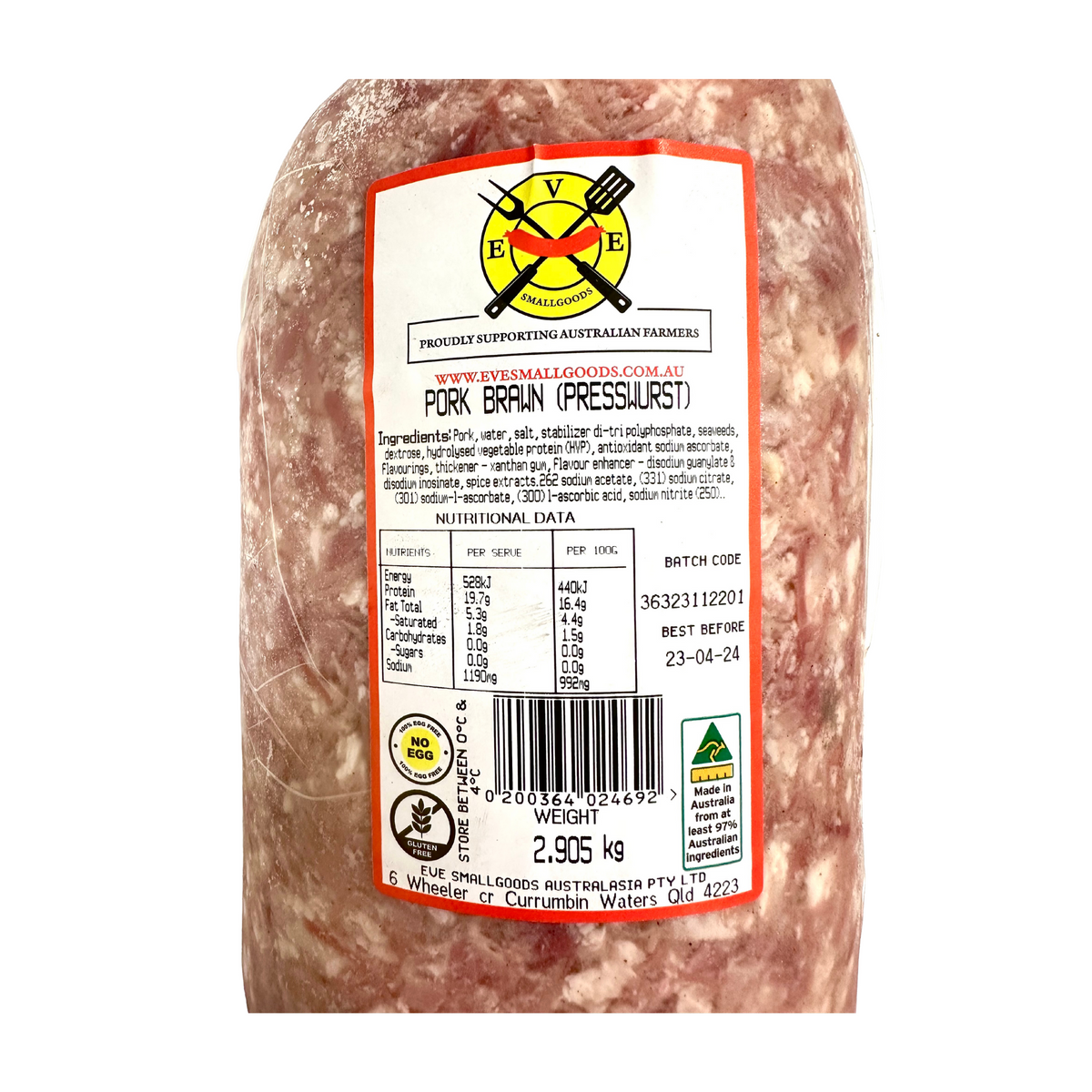 Pork Brawn (340g) – Eve Smallgoods
