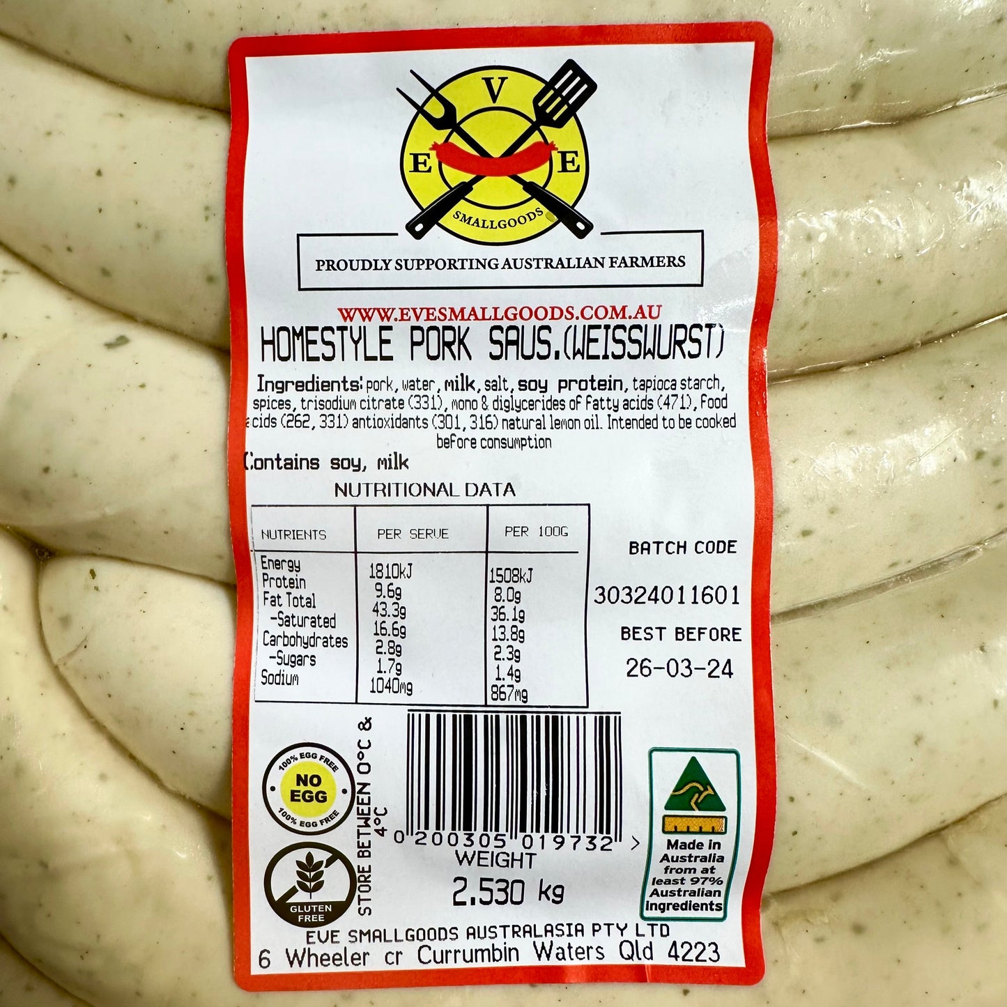 Weisswurst Sausage
